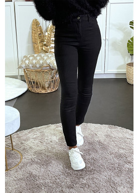 jean droit noir avec poches arrière - 6