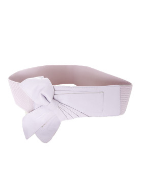 Ceinture parme à élastique et noeud SG-0475 - 1