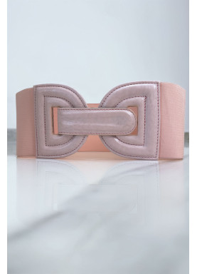 Grosse ceinture élastique avec boucle en forme de D - 1