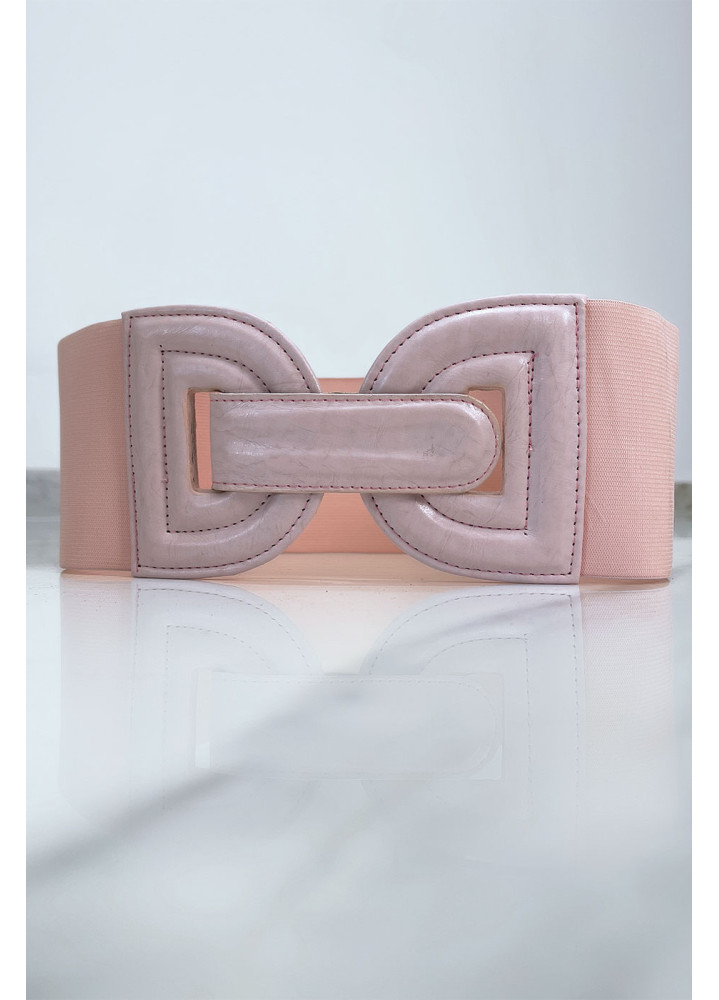 Grosse ceinture élastique avec boucle en forme de D - 1