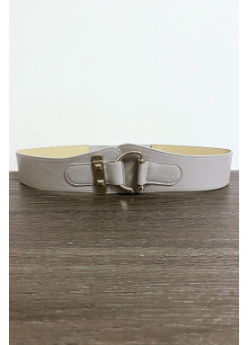 Ceinture grise avec forme ovale - 1