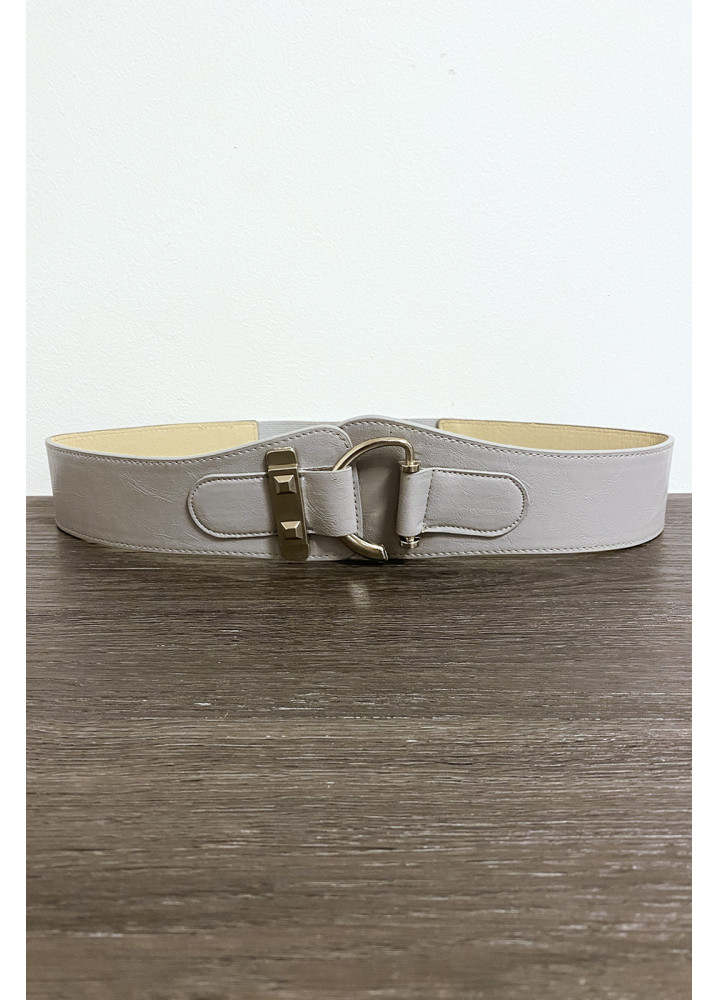 Ceinture grise avec forme ovale - 1