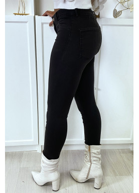 Jean slim noir taille basse - 6