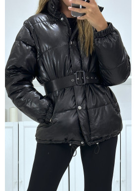 Superbe doudoune noire matelassé 4 en 1 - 1