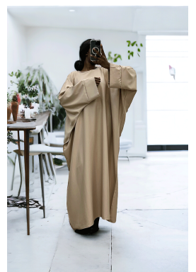 Abaya beige over size (36-52) coupe kimono - 1