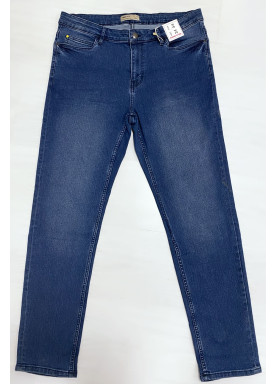 Jeans bleu grande taille très extensible - 1