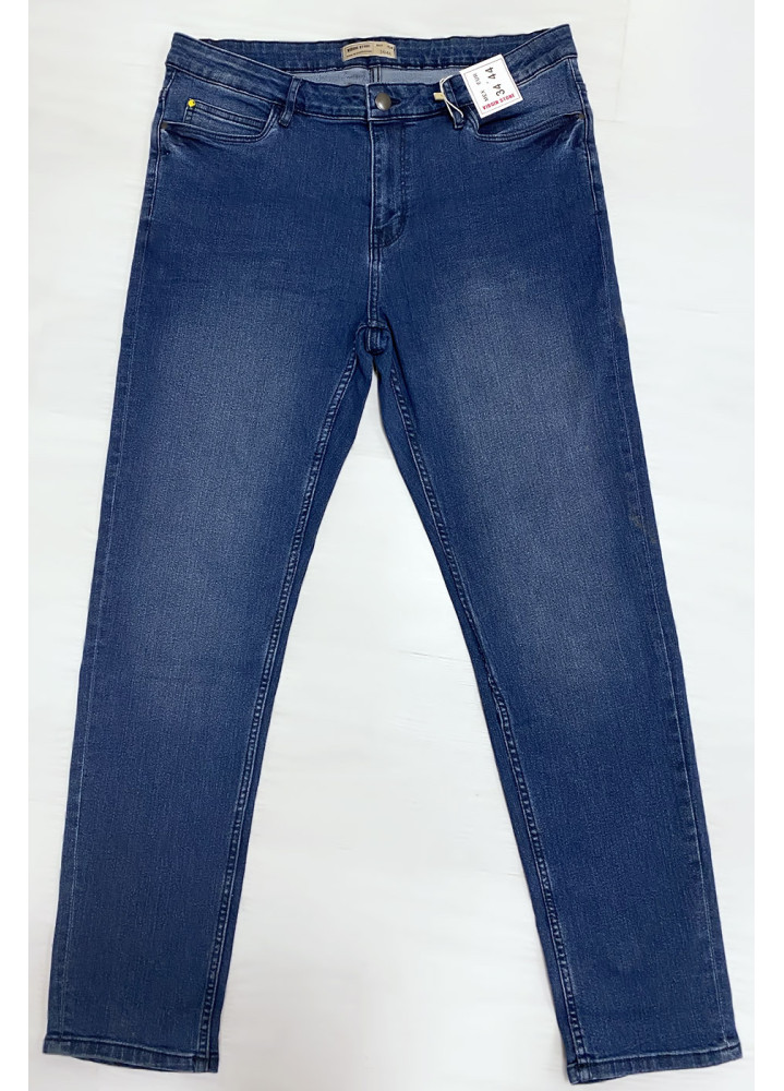 Jeans bleu grande taille très extensible - 1