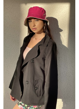 Superbe petit paletot noir, les classiques de la mode. Dressing fashion de modeuse - 1