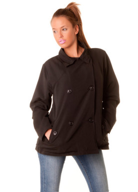 Superbe petit paletot noir, les classiques de la mode. Dressing fashion de modeuse - 6