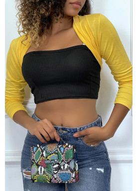 Boléro moulant jaune - 2